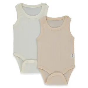 T4128 Боди-потник 2 бр. BASIC/26 0-3m/62cm ECRU