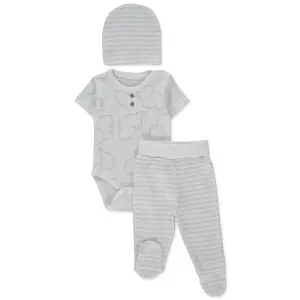 T4186 К-кт 3ч. HAPPY ANIMAL 6-9m/74cm GREY