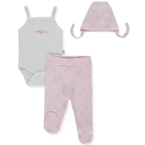 T4196 К-кт 3ч. FLOWER GARDEN 3-6m/68cm PINK