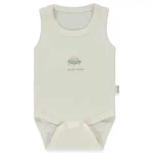 T4217 Боди потник TO SPACE 6-9m/74cm DARK ECRU