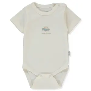 T4219 Боди к.р. TO SPACE 6-9m/74cm DARK ECRU