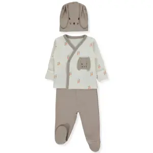 Z1130 К-кт 3ч. BABY CARROT 0-1m/56cm BROWN