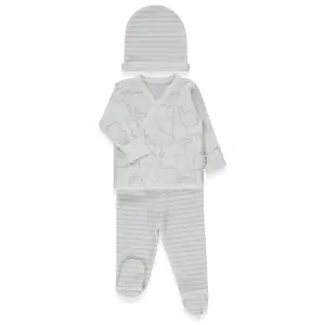 Z1133 К-кт 3ч. HAPPY ANIMAL 0-1m/56cm GREY