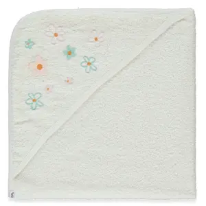 H485 Хавлия havlu grubu Екрю Цветя 80X80см