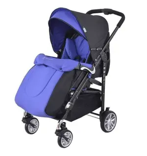 Детска количка, комбинирана Zooper Waltz Royal Blue Plaid, кралско синьо и черно